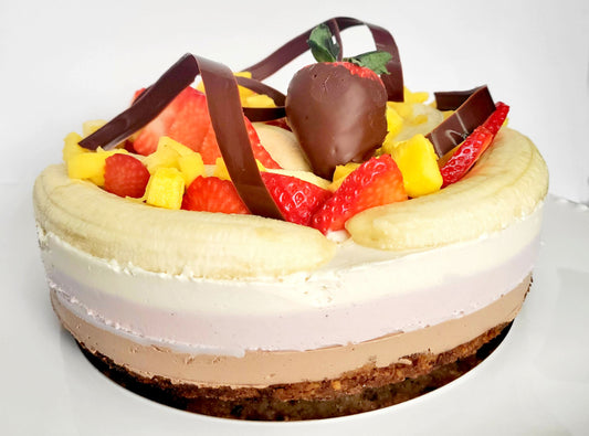 Banana Split Cashew Cheesecake image 0