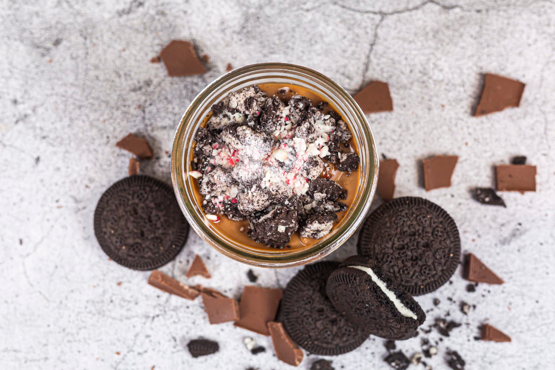 Chocolate Peppermint Gingerbread Cashew Cake Jar image 1